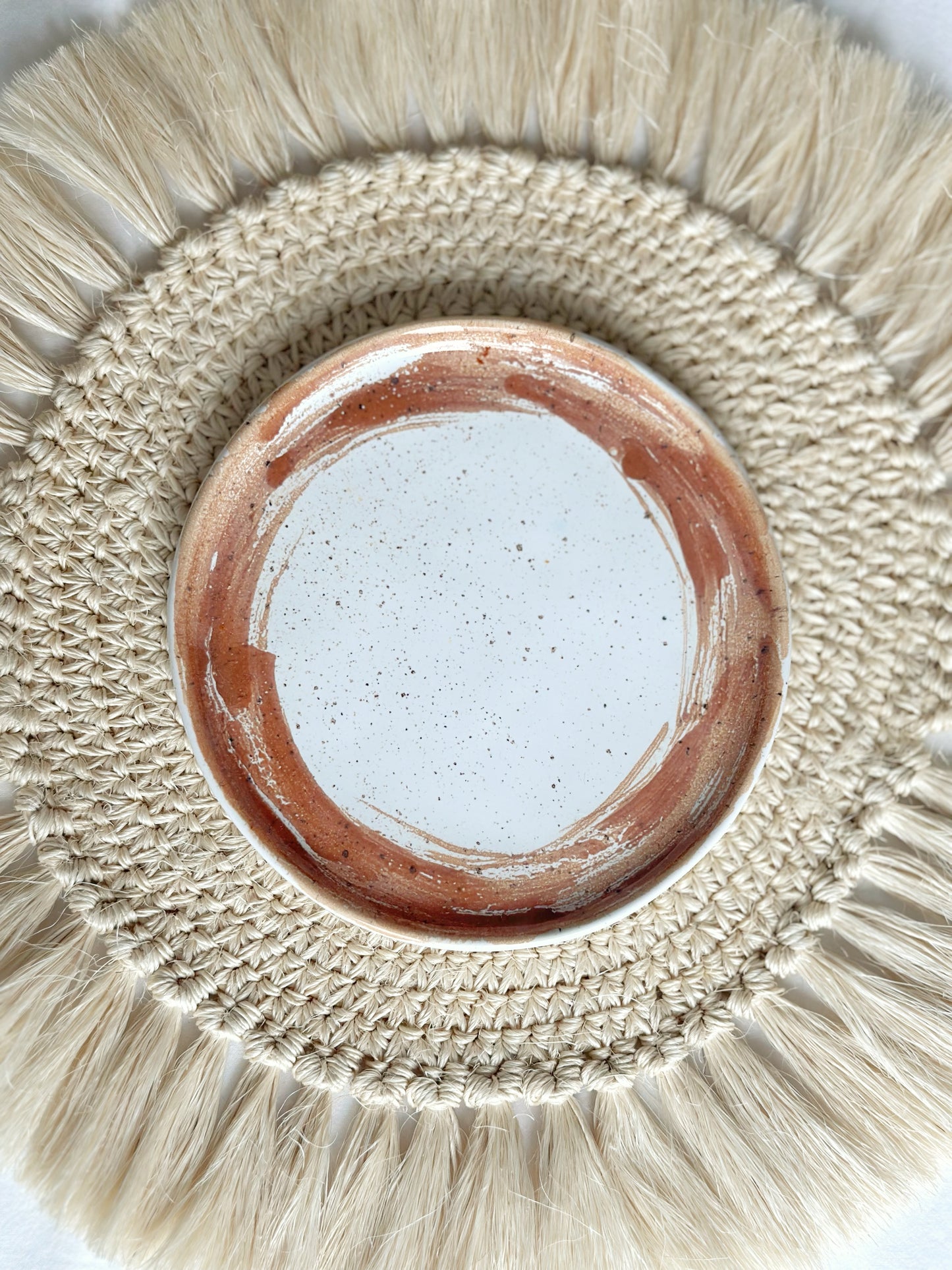Hand-painted Plate in Hazel