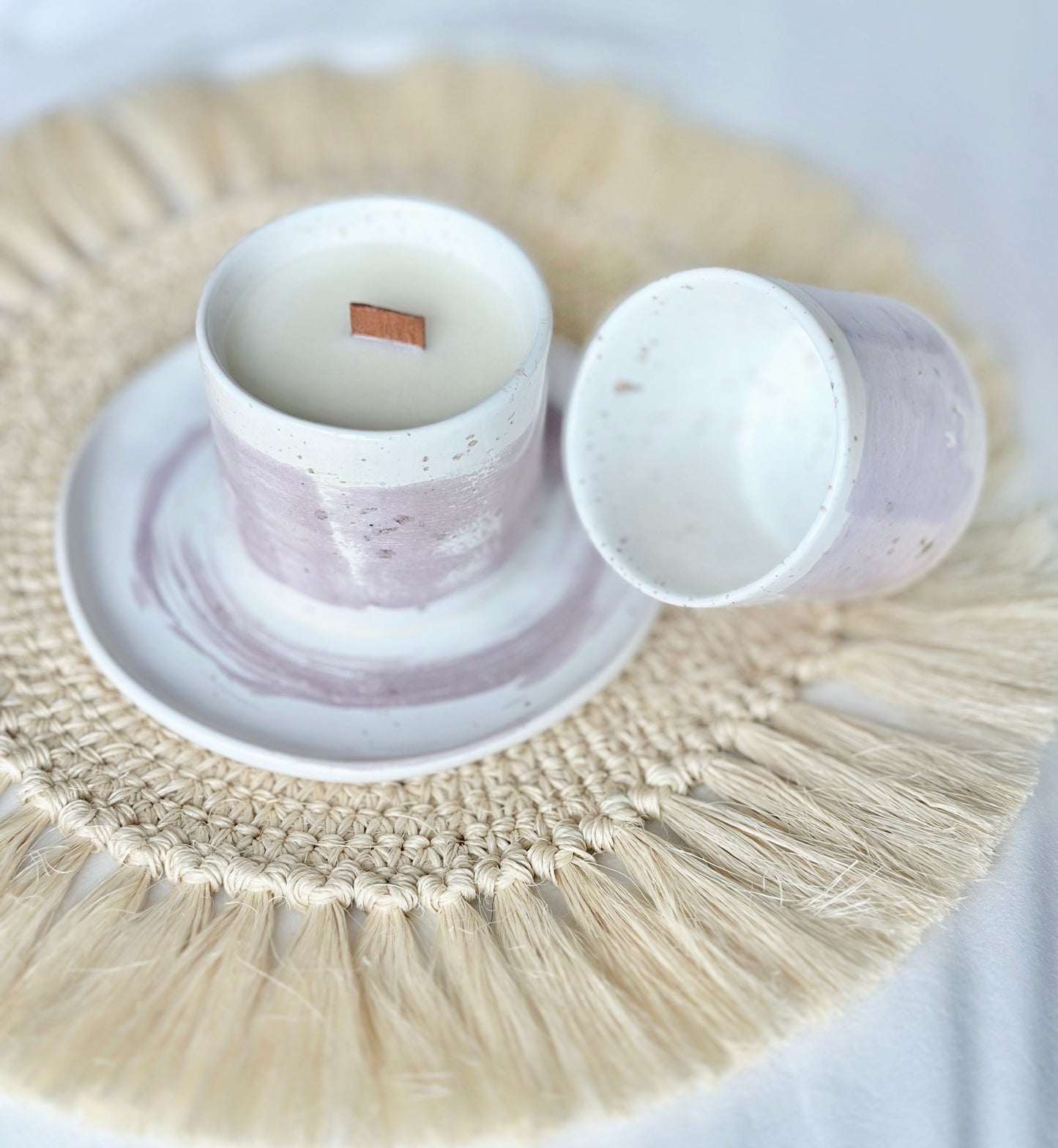 Hand-painted Plate in Blush